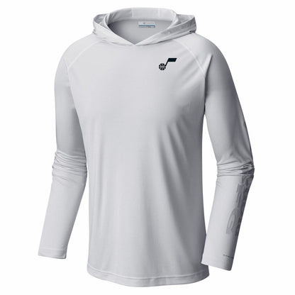 Utah Jazz PFG Super Terminal Tackle Hoodie - White | Columbia shop