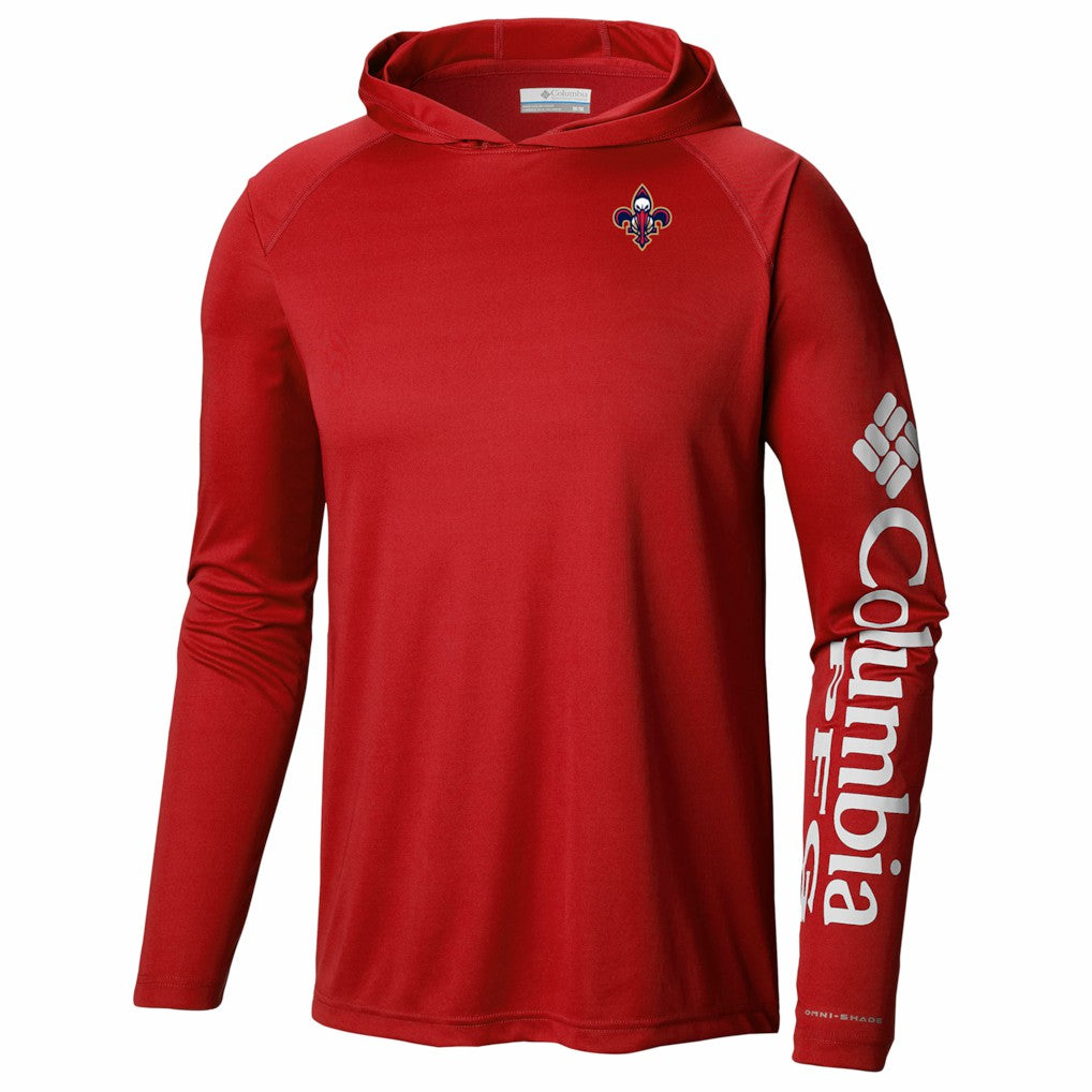 New Orleans Pelicans PFG Super Terminal Tackle Hoodie - Red | Columbia online