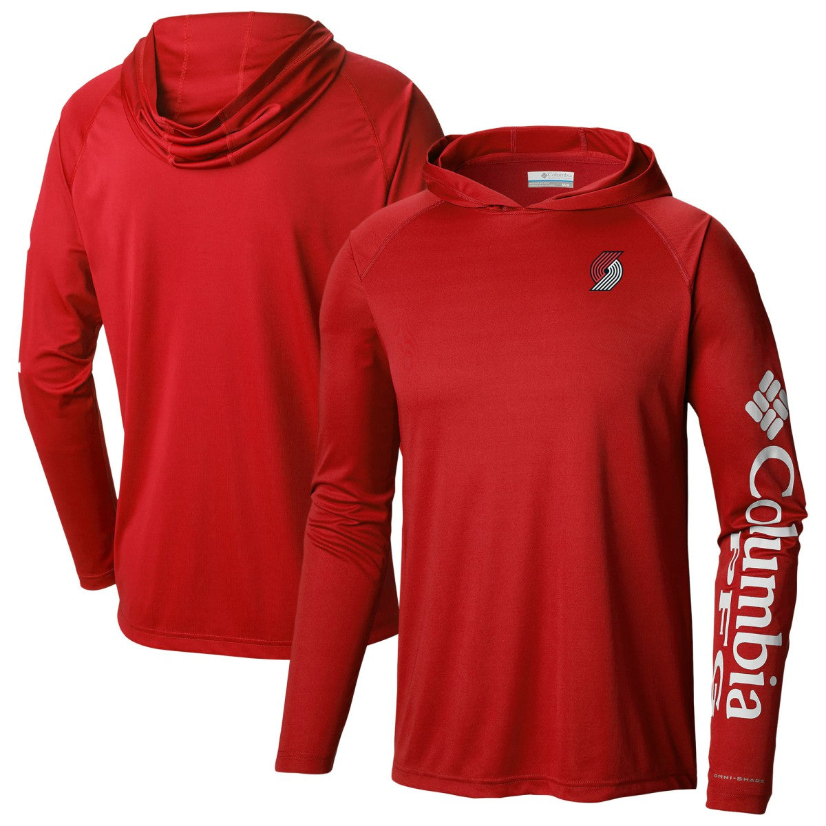 Portland Trail Blazers PFG Super Terminal Tackle Hoodie - Red | Columbia discount