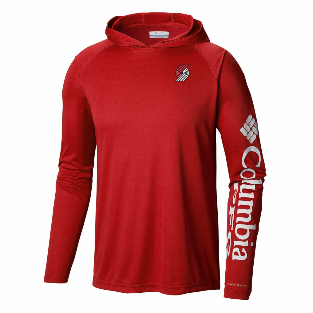 Portland Trail Blazers PFG Super Terminal Tackle Hoodie - Red | Columbia discount