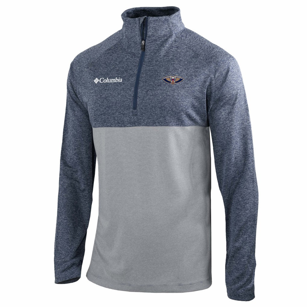 New Orleans Pelicans Omni-Wick Rockin' It Quarter-Zip Top - Navy | Columbia sale