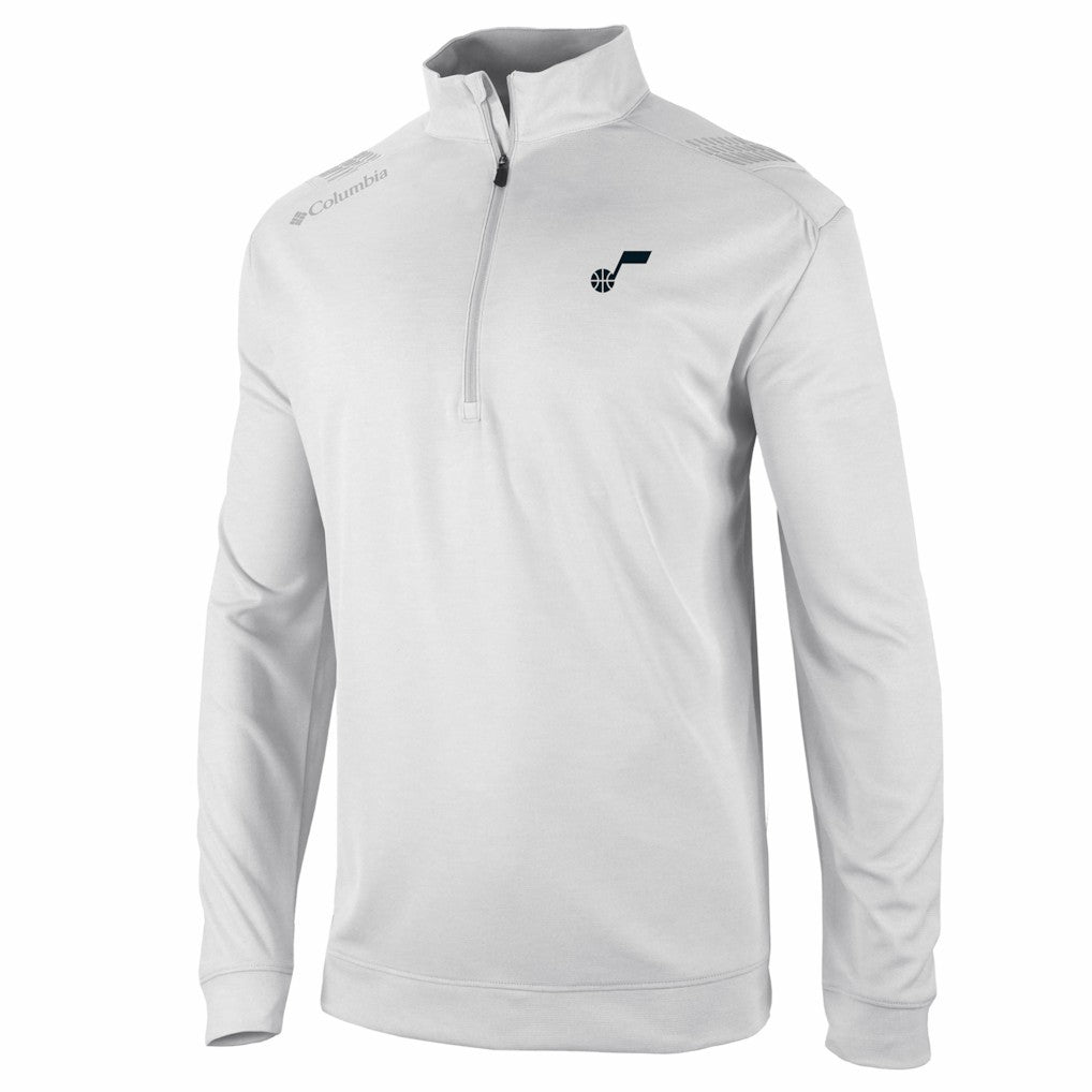 Utah Jazz Oakland Downs Omni-Wick Quarter-Zip Top - White | Columbia for sale