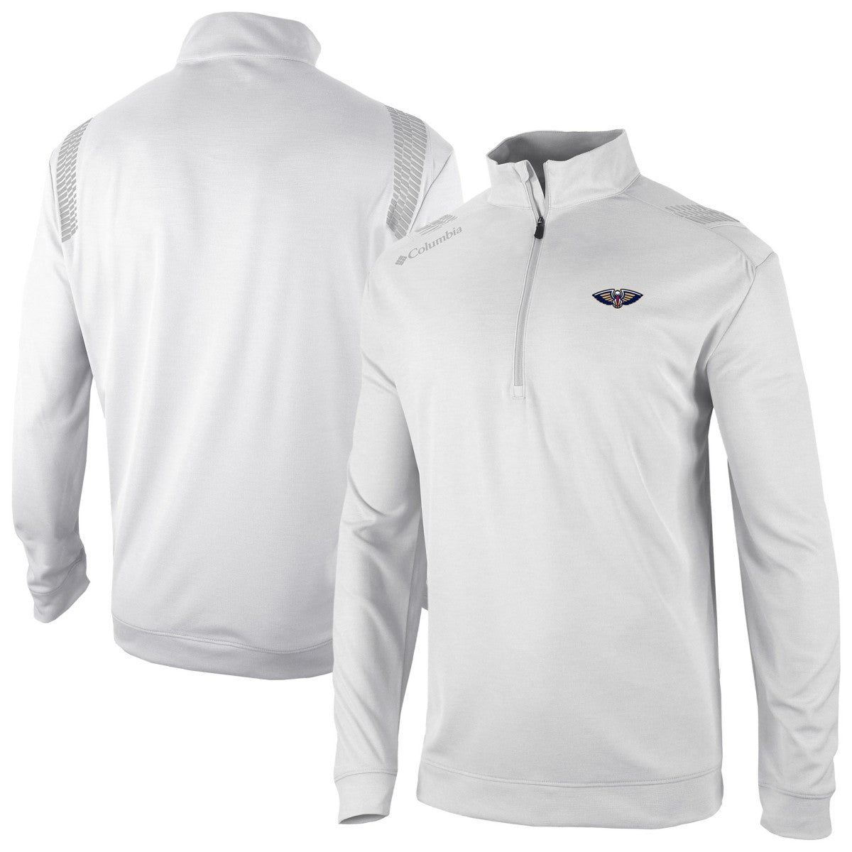 New Orleans Pelicans Oakland Downs Omni-Wick Quarter-Zip Top - White | Columbia for sale