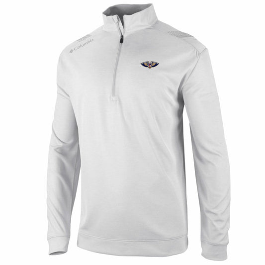 New Orleans Pelicans Oakland Downs Omni-Wick Quarter-Zip Top - White | Columbia for sale