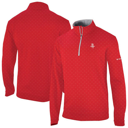 Houston Rockets Wickham Hills Omni-Wick Quarter-Zip Jacket sale - Red | Columbia sale