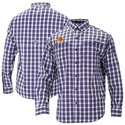Phoenix Suns Super Tamiami Omni-Shade Long Sleeve Button-Down Shirt - Purple | Columbia sale