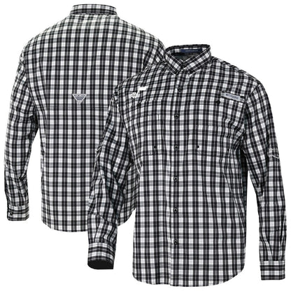 Utah Jazz Super Tamiami Omni-Shade Long Sleeve Button-Down Shirt - Black | Columbia sale