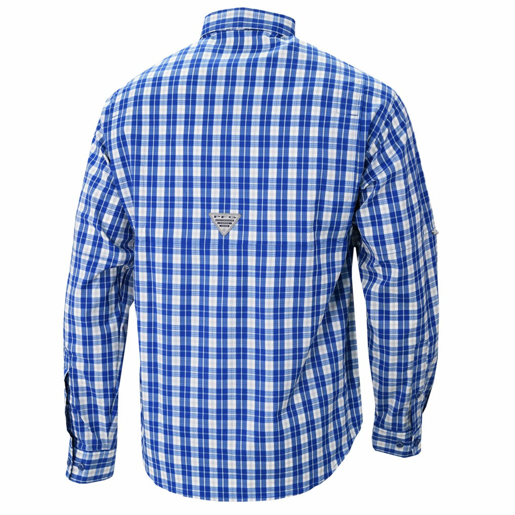 Oklahoma City Thunder Super Tamiami Omni-Shade Long Sleeve Button-Down Shirt - Blue | Columbia online