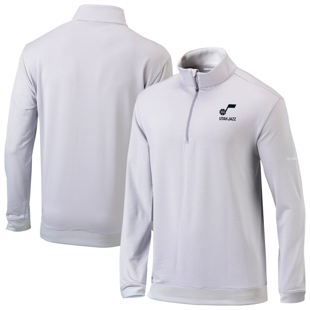 Utah Jazz Omni-Wick Even Lie Quarter-Zip Top - Gray/White | Columbia discount