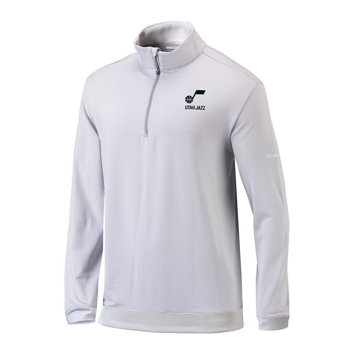 Utah Jazz Omni-Wick Even Lie Quarter-Zip Top - Gray/White | Columbia discount