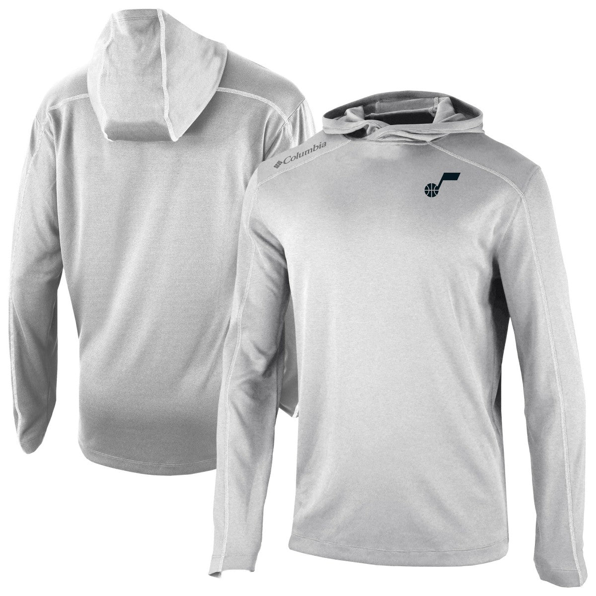 Utah Jazz Omni-Wick Shotgun Pullover Hoodie - Gray | Columbia on sale