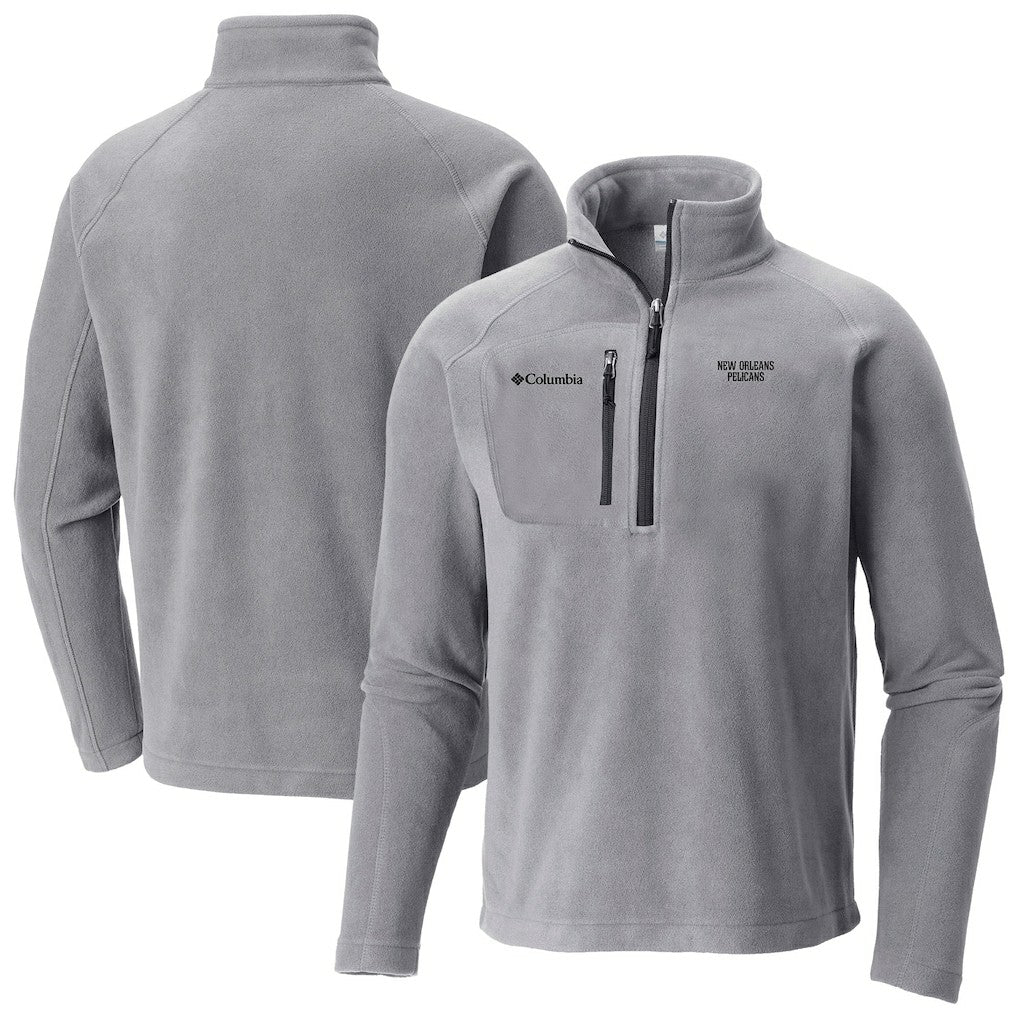 New Orleans Pelicans Fast Trek III Half-Zip Fleece Pullover - Gray | Columbia on sale