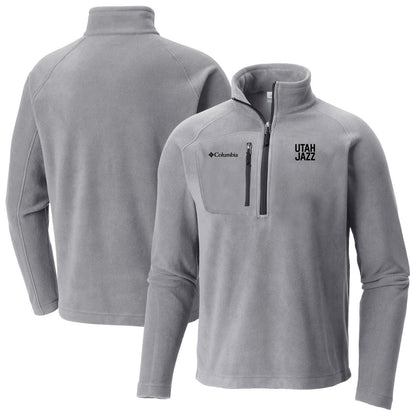 Utah Jazz Fast Trek III Half-Zip Fleece Pullover - Gray | Columbia discount
