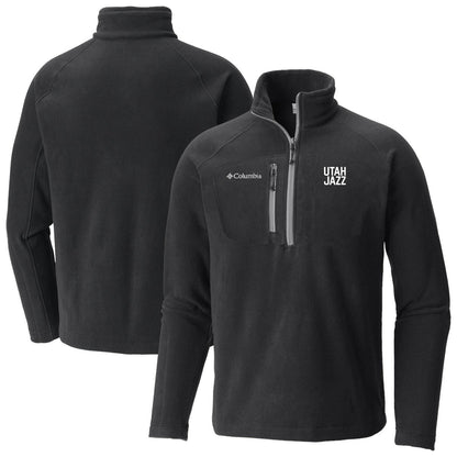 Utah Jazz Fast Trek III Half-Zip Fleece Pullover - Black | Columbia for sale