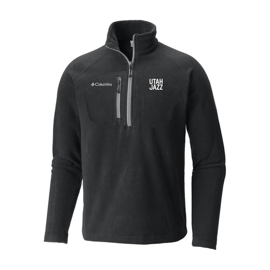 Utah Jazz Fast Trek III Half-Zip Fleece Pullover - Black | Columbia for sale