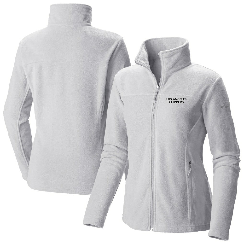 LA Clippers Women's Give & Go II Fleece Full-Zip Jacket - White | Columbia on sale