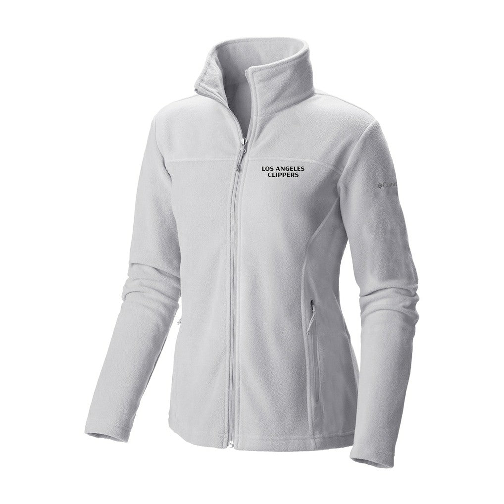 LA Clippers Women's Give & Go II Fleece Full-Zip Jacket - White | Columbia on sale