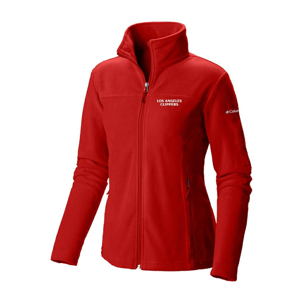 LA Clippers Women's Give & Go II Fleece Full-Zip Jacket - Red | Columbia discount