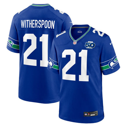 Devon Witherspoon Seattle Seahawks Alternate 50th Season Game Jersey - Royal | Nike cheap