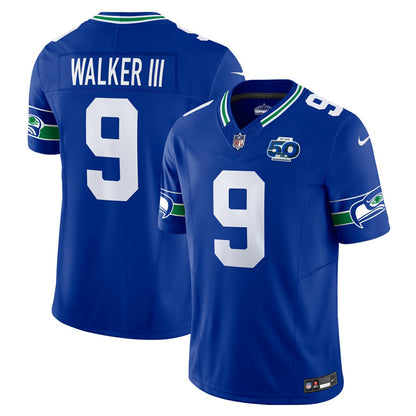 Kenneth Walker III Seattle Seahawks 50th Season Vapor F.U.S.E. Limited Jersey - Royal | Nike online