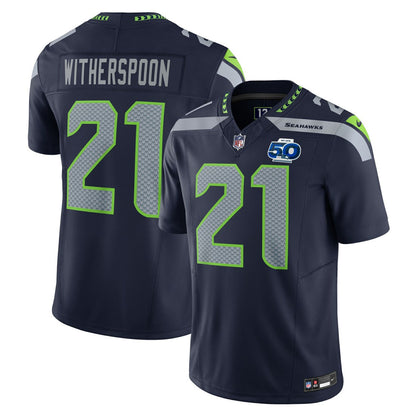 Devon Witherspoon Seattle Seahawks Team 50th Season Vapor F.U.S.E. Limited Jersey - College Navy | Nike sale
