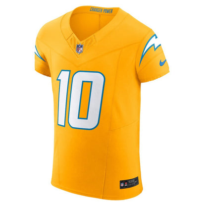 Justin Herbert Los Angeles Chargers Alternate Charger Power Vapor F.U.S.E. Elite Jersey - Gold | Nike outlet