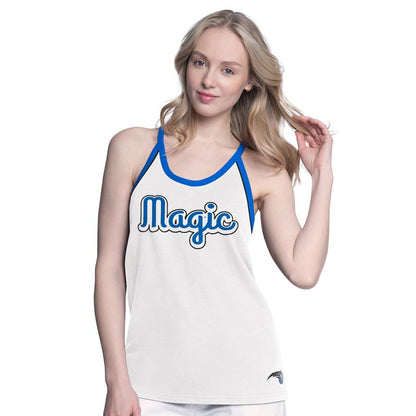 Orlando Magic G-III 4Her by Carl Banks Women's Curveball Racerback Scoop Neck Slub Tank Top - White cheap