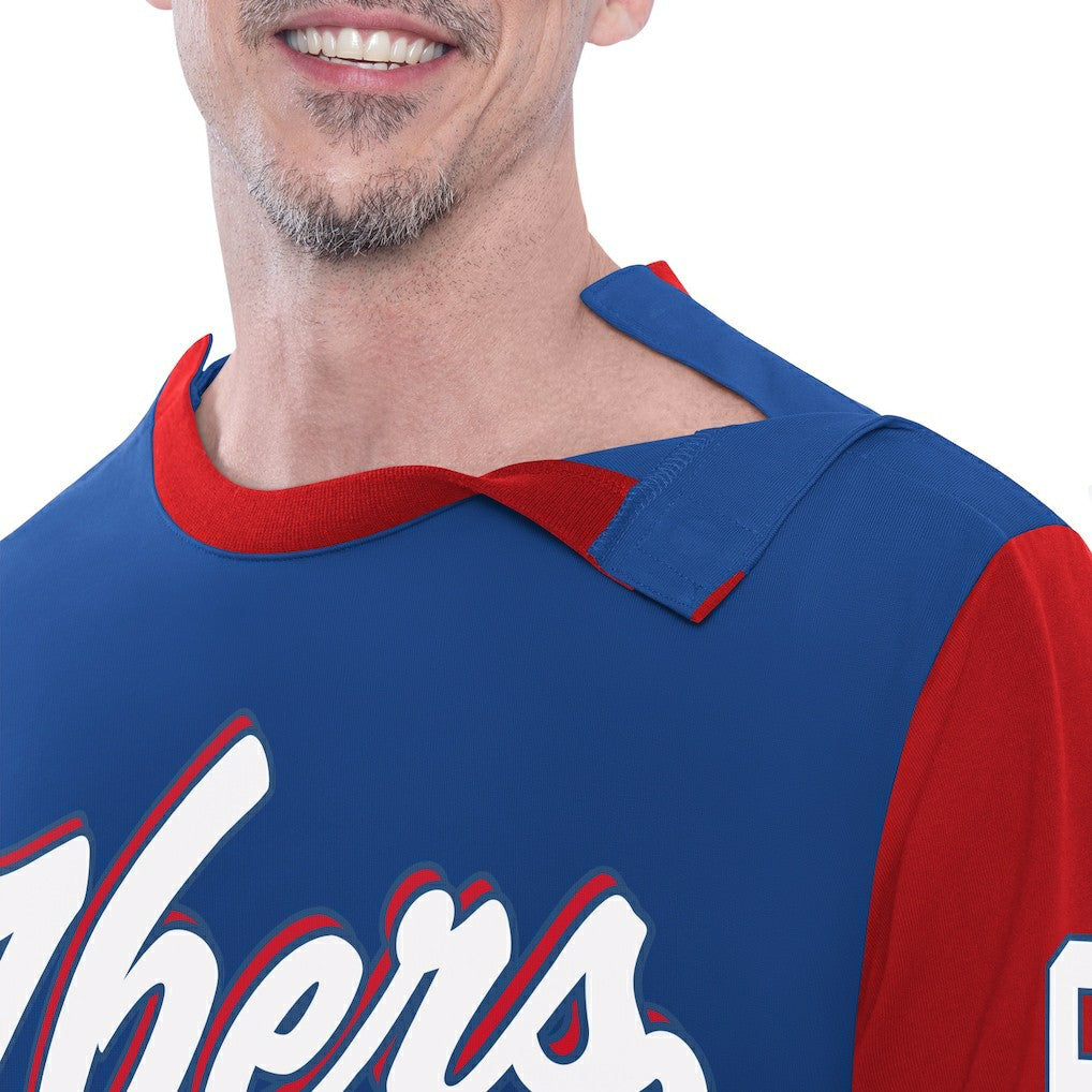 Philadelphia 76ers G-III Sports by Carl Banks Adaptive Rugby Long Sleeve Top - Royal discount