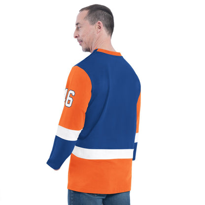 New York Knicks G-III Sports by Carl Banks Adaptive Rugby Long Sleeve Top - Blue for sale