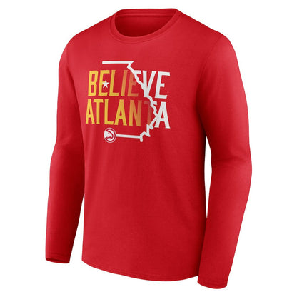 Atlanta Hawks Team Pride Long Sleeve T-Shirt - Red outlet