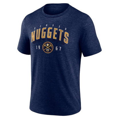 Denver Nuggets Backboard Tri-Blend T-Shirt sale - Navy online