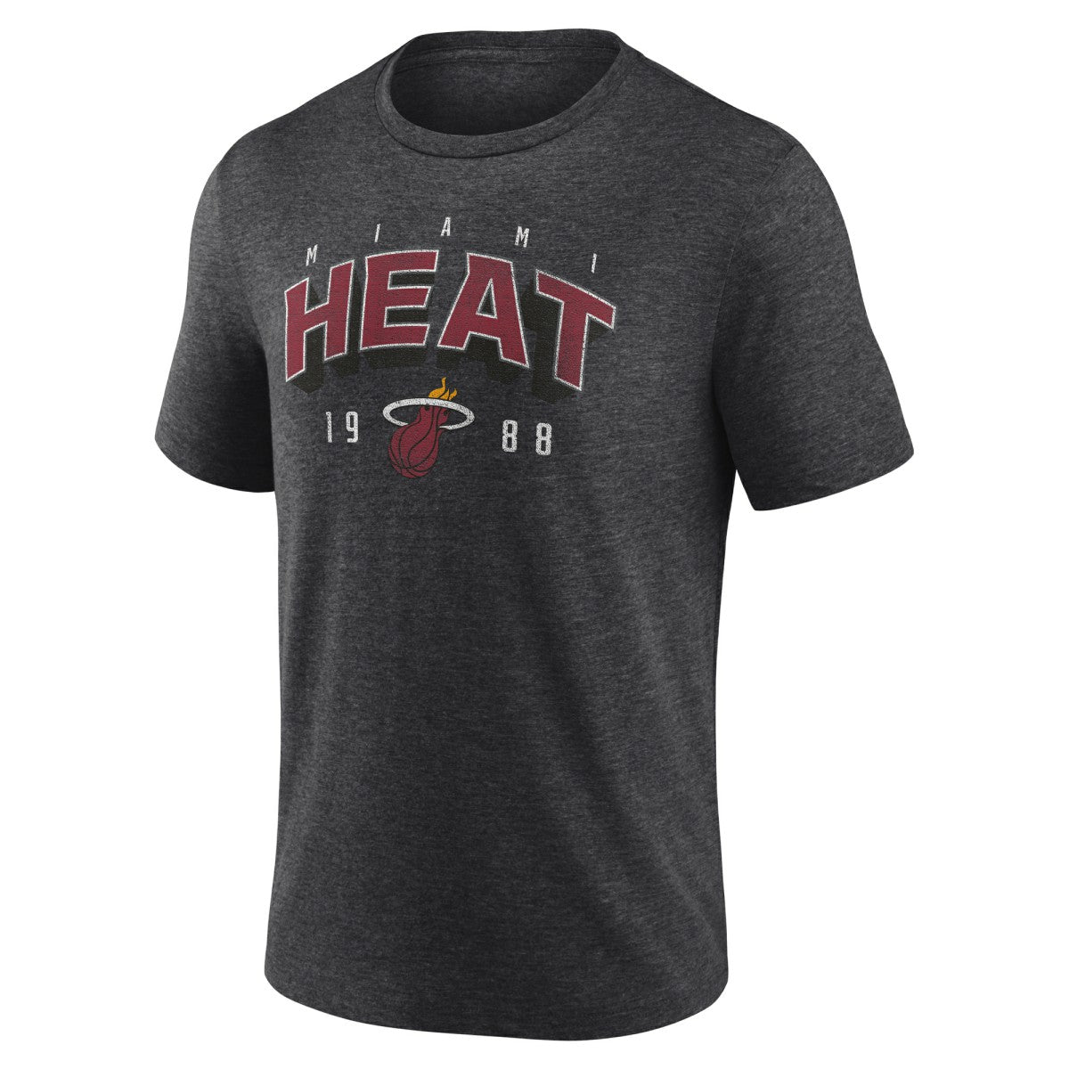 Miami Heat Backboard Tri-Blend T-Shirt - Charcoal cheap