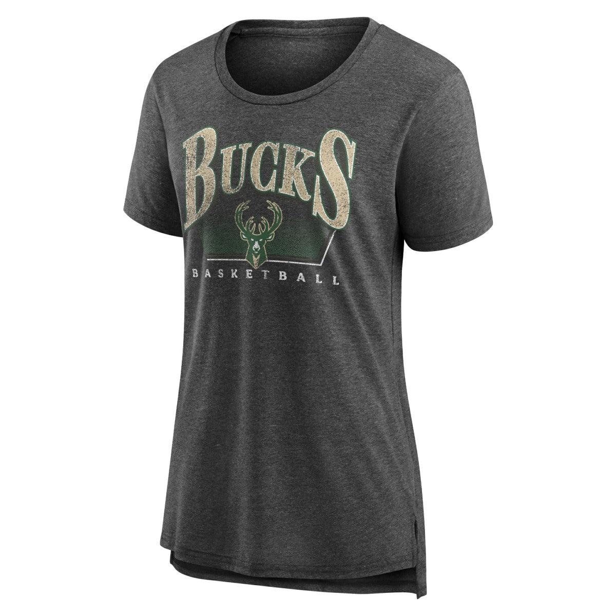 Milwaukee Bucks Women's Selection Tri-Blend T-Shirt - Gray discount