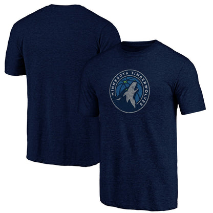 Minnesota Timberwolves Distressed Tri-Blend T-Shirt - Navy sale