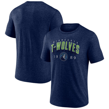 Minnesota Timberwolves Backboard Tri-Blend T-Shirt - Navy on sale