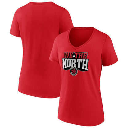 Toronto Raptors Women's Team Pride V-Neck T-Shirt - Red shop