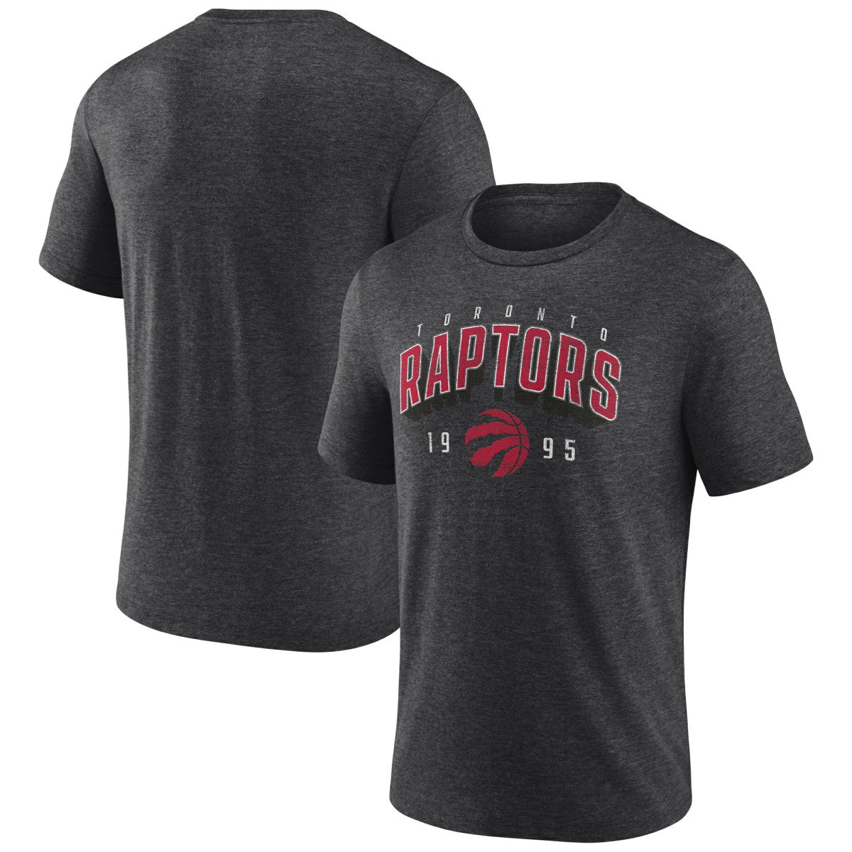 Toronto Raptors Backboard Tri-Blend T-Shirt - Charcoal cheap