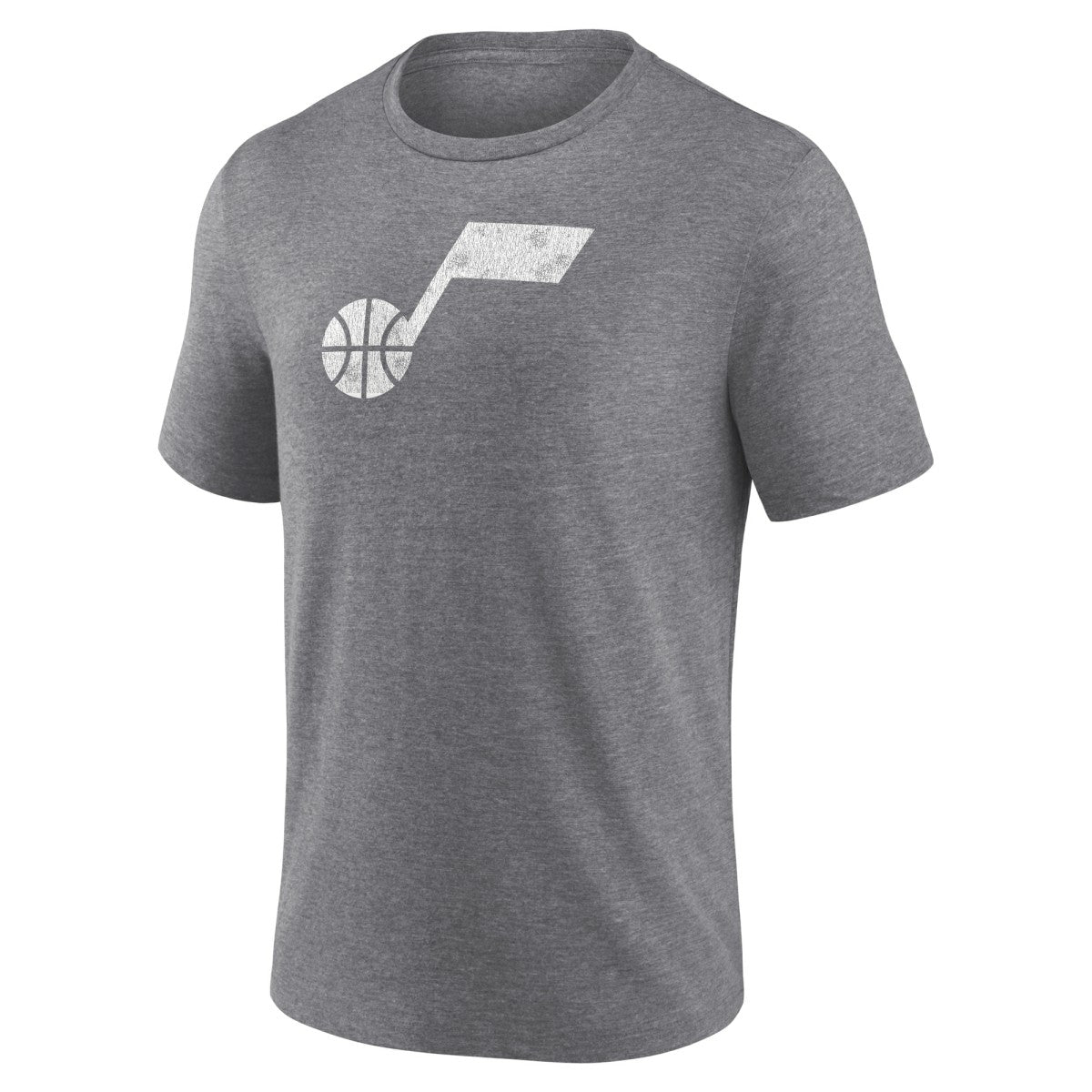 Utah Jazz Distressed Tri-Blend T-Shirt - Heather Gray cheap