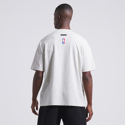 Miami Heat Fear of God Unisex NBA x ESSENTIALS T-Shirt - Heather Gray outlet