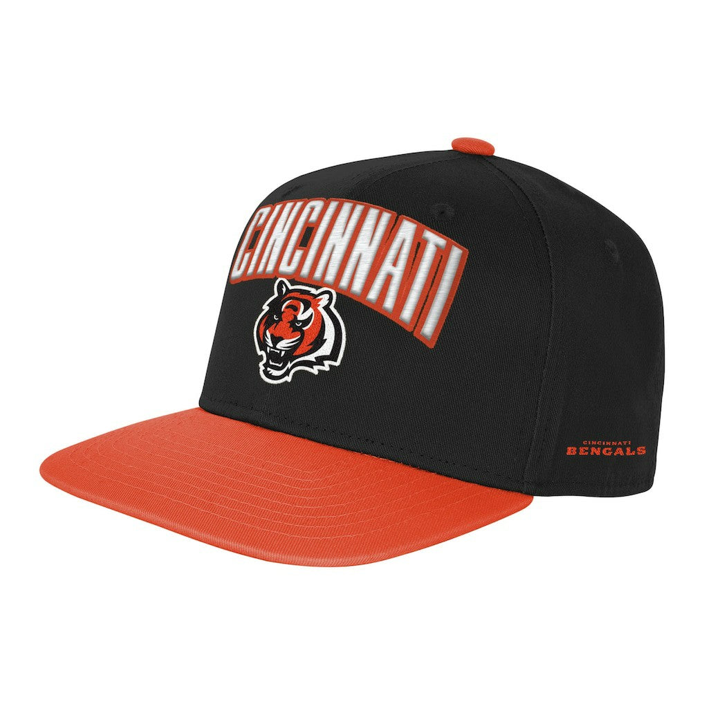 Cincinnati Bengals Outerstuff Youth Essentials Snapback Hat - Black sale
