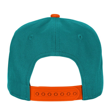 Miami Dolphins Outerstuff Youth Essentials Snapback Hat - Aqua for sale