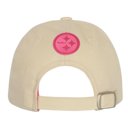 Pittsburgh Steelers Outerstuff Girls Youth Blitz Adjustable Hat - Cream on sale