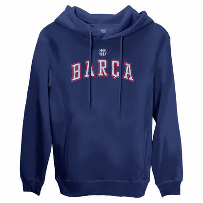 Barcelona 1863FC Athletic Wordmark Fleece Pullover Hoodie - Navy for sale