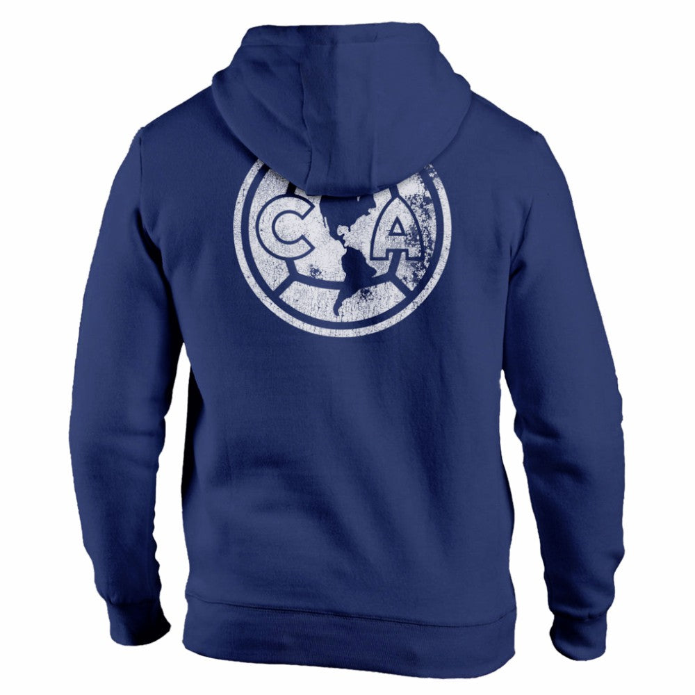 Club America 1863FC Wordmark Fleece Pullover Hoodie - Navy sale