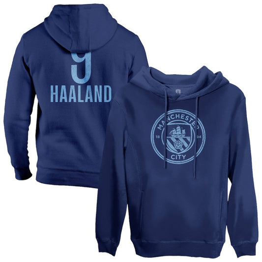 Erling Haaland Manchester City 1863FC Player Fleece Pullover Hoodie - Navy on sale