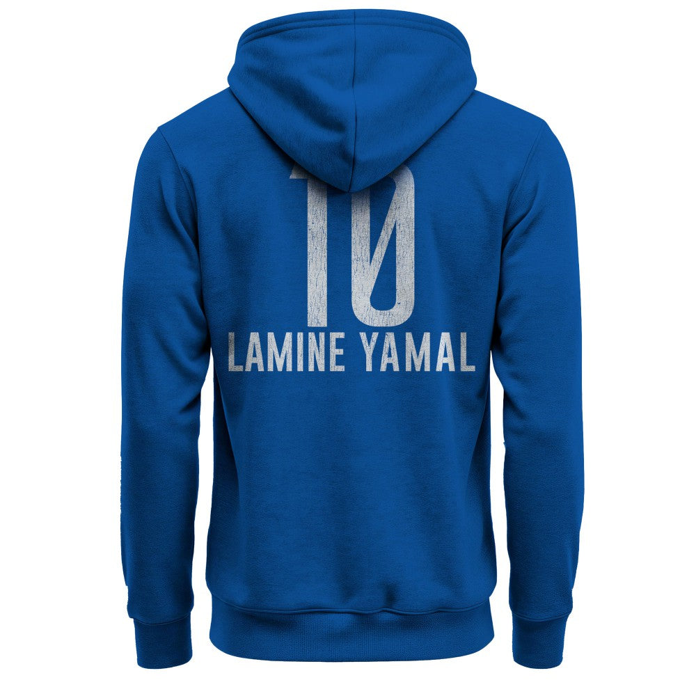 Lamine Yamal Barcelona 1863FC Player Fleece Pullover Hoodie - Blue outlet