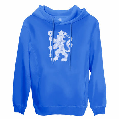 Chelsea 1863FC Lion Glyph Fleece Pullover Hoodie - Blue discount