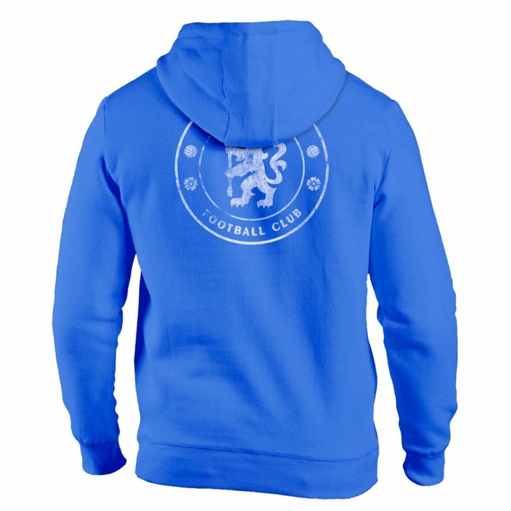 Chelsea 1863FC Wordmark Fleece Pullover Hoodie - Blue outlet