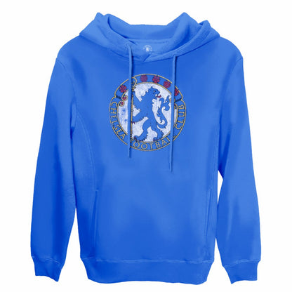 Chelsea 1863FC Retro Color Badge Fleece Pullover Hoodie - Blue for sale