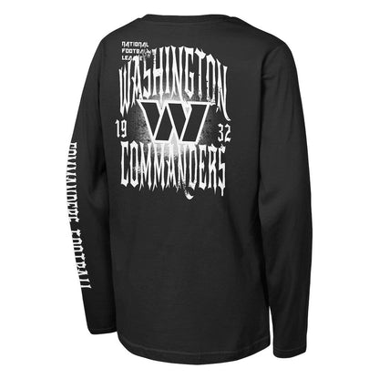Washington Commanders Outerstuff Youth Rumble Long Sleeve T-Shirt - Black for sale